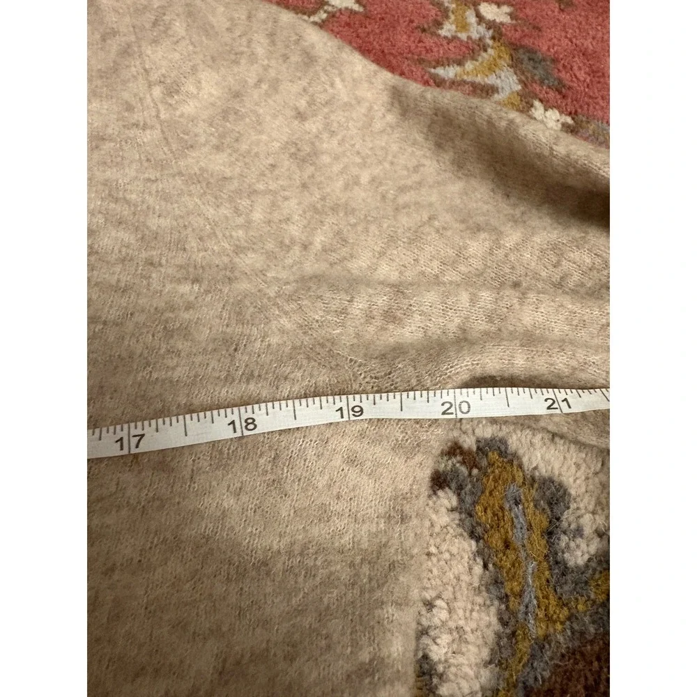 Club Monaco Mens Merino Wool Blend V Neck Cardigan Sweater Oatmeal Beige